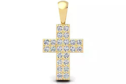 .29 ctw Round Diamond Cross Pendant