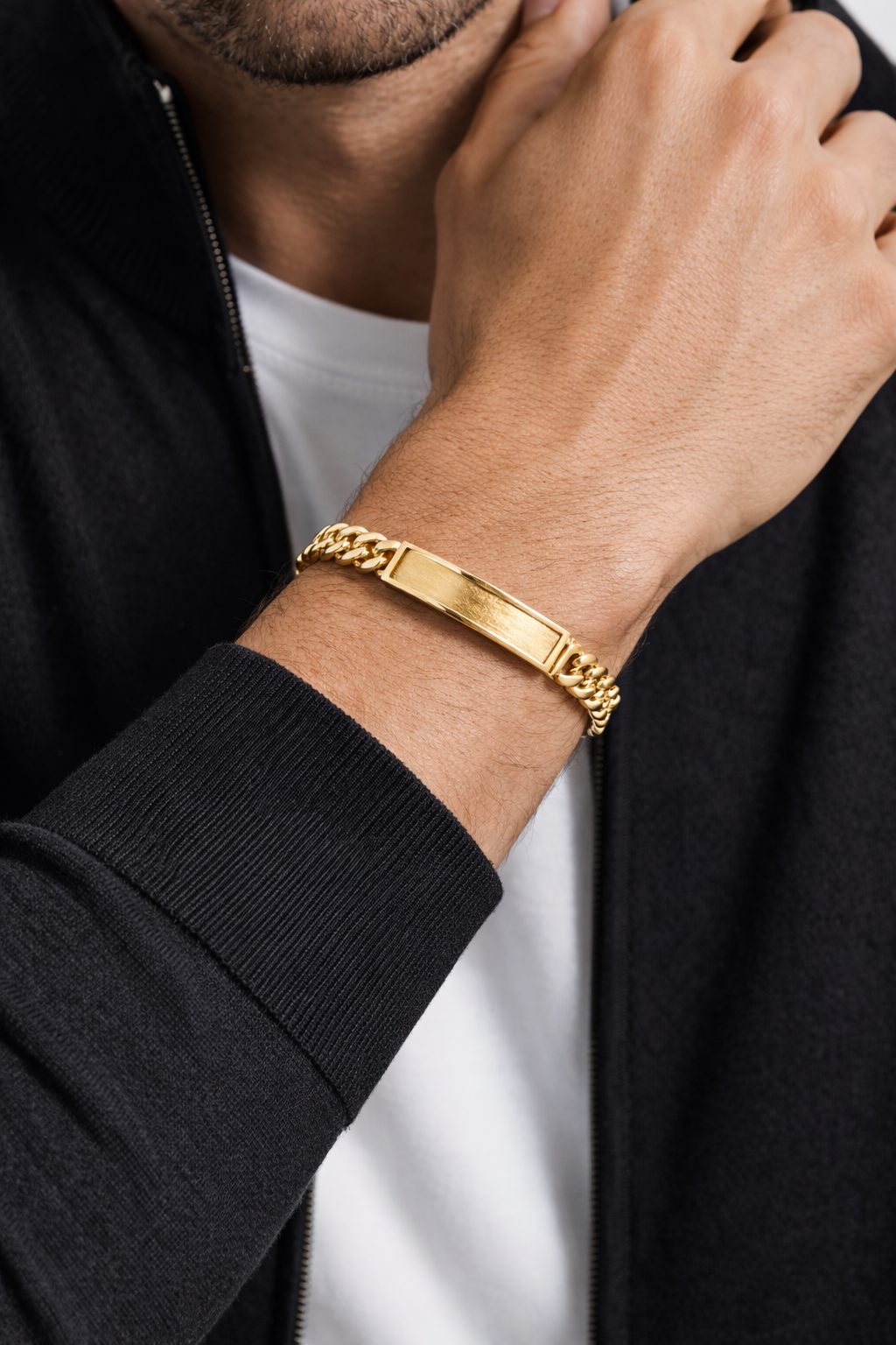 8mm Cuban Link ID Bracelet