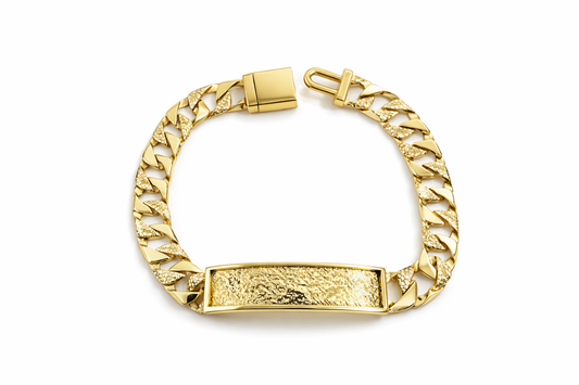 9.5mm Nugget Link ID Bracelet