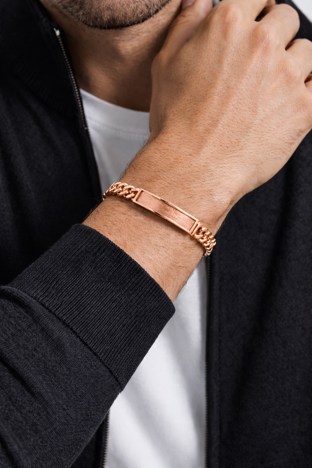 8mm Cuban Link ID Bracelet