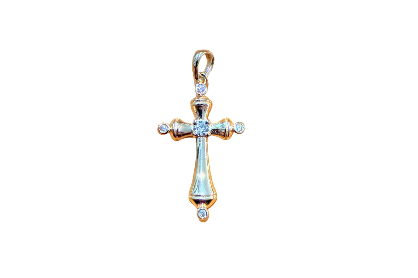 .14 ctw Round Diamond Cross Pendant