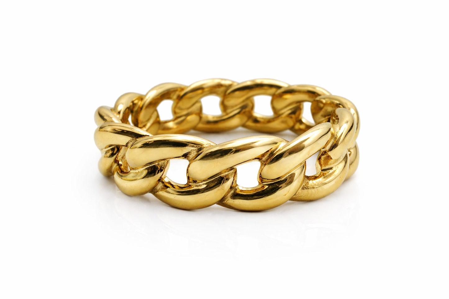 6mm All The Way Cuban Link Ring