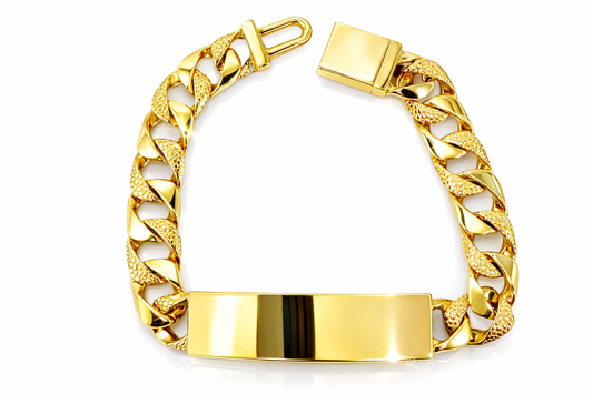 10mm Nugget ID Link Bracelet