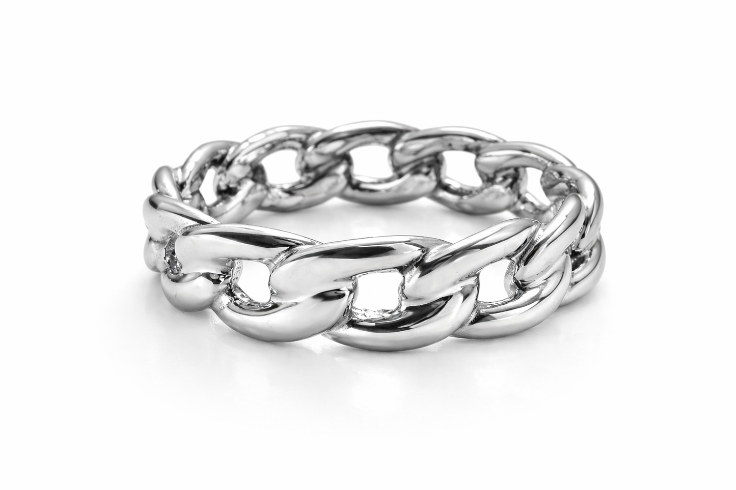5mm All The Way Cuban Link Ring