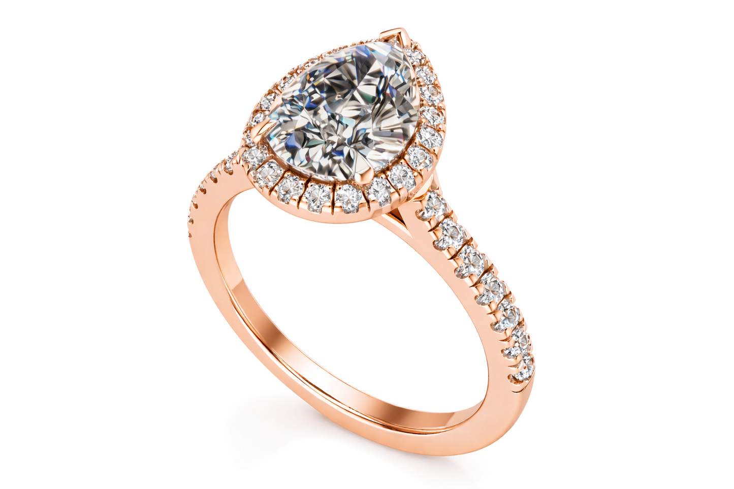 1.83 ctw Pear Diamond Certified Ring