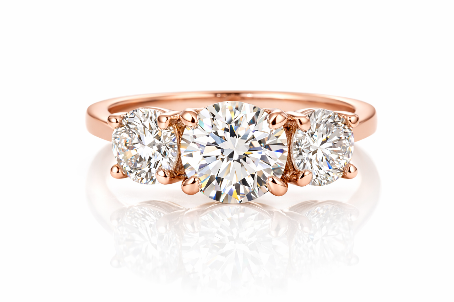 1.5 ctw Three Diamond Stone Ring