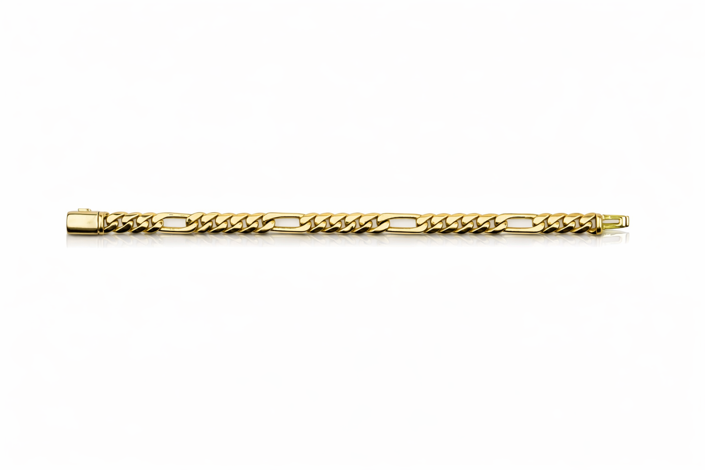 9.5mm Cuban Link Figaro Bracelet