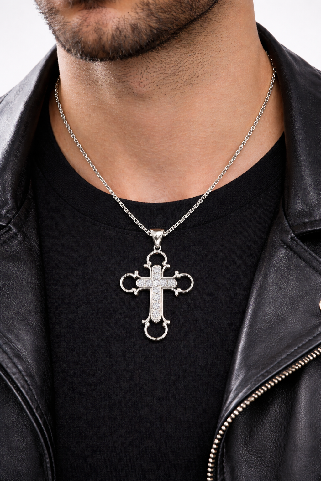 .66 ctw Round Diamond Cross Pendant