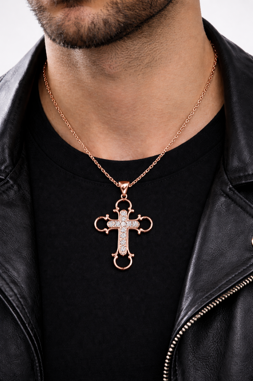 .66 ctw Round Diamond Cross Pendant