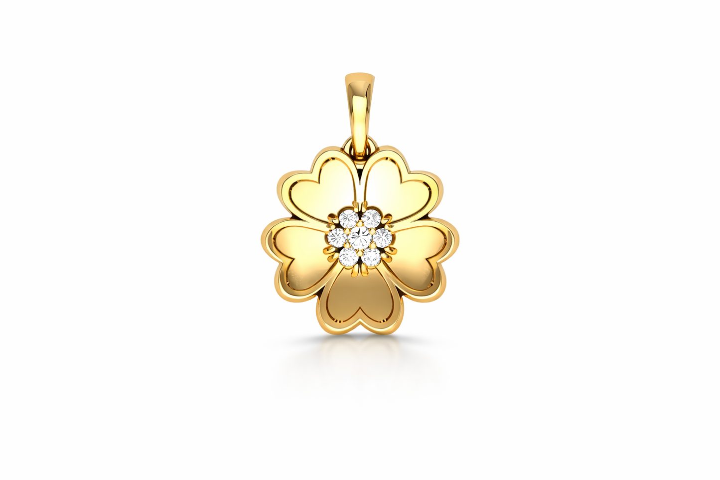 .20 ctw Diamond Flower Pendant