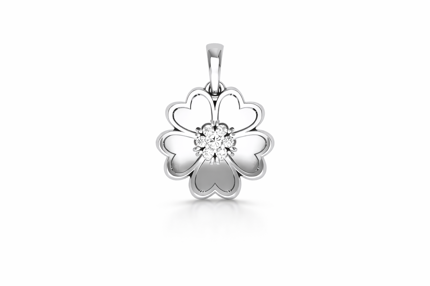 .20 ctw Diamond Flower Pendant