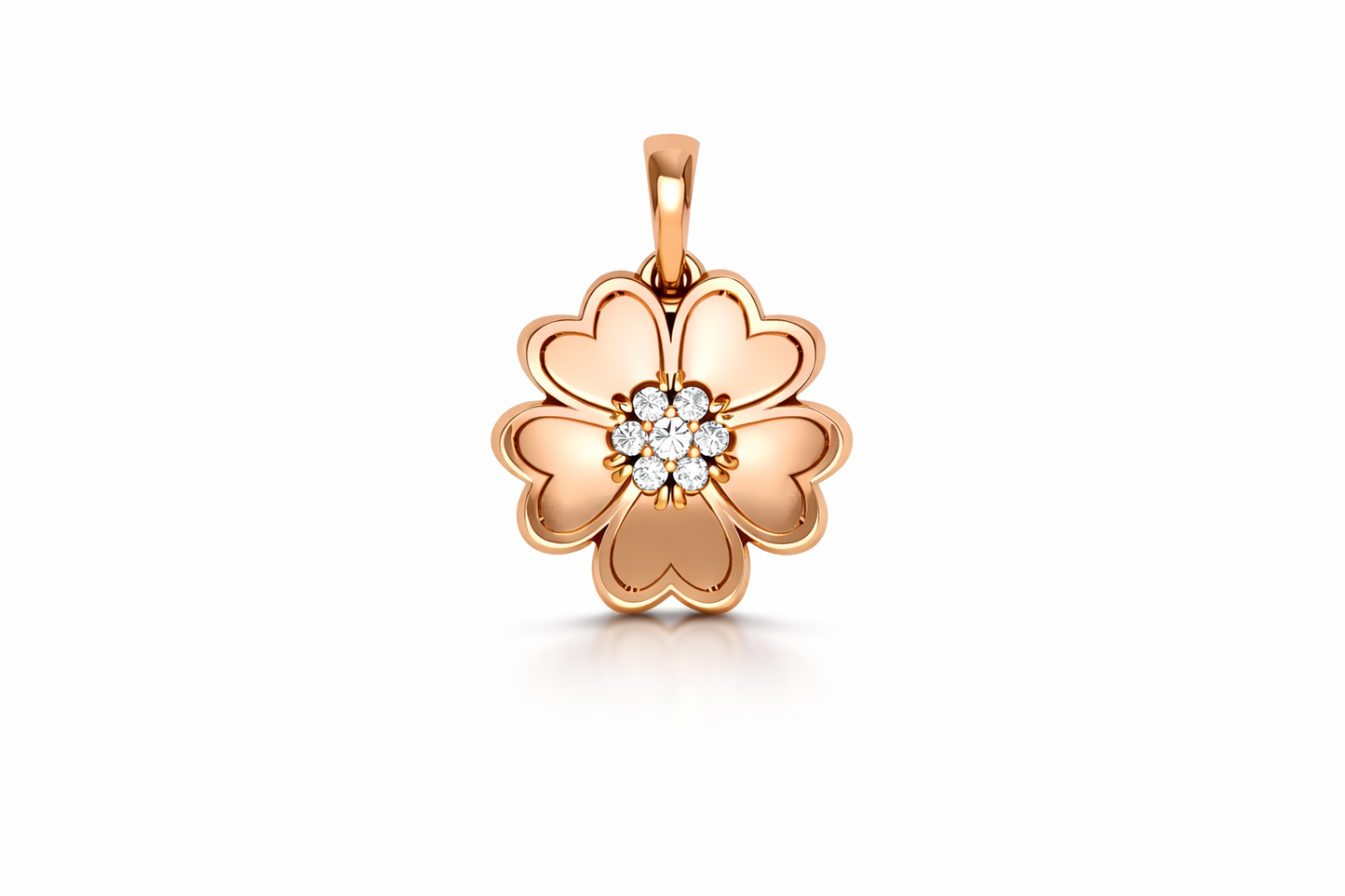 .20 ctw Diamond Flower Pendant