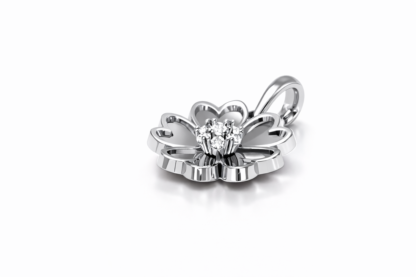 .20 ctw Diamond Flower Pendant