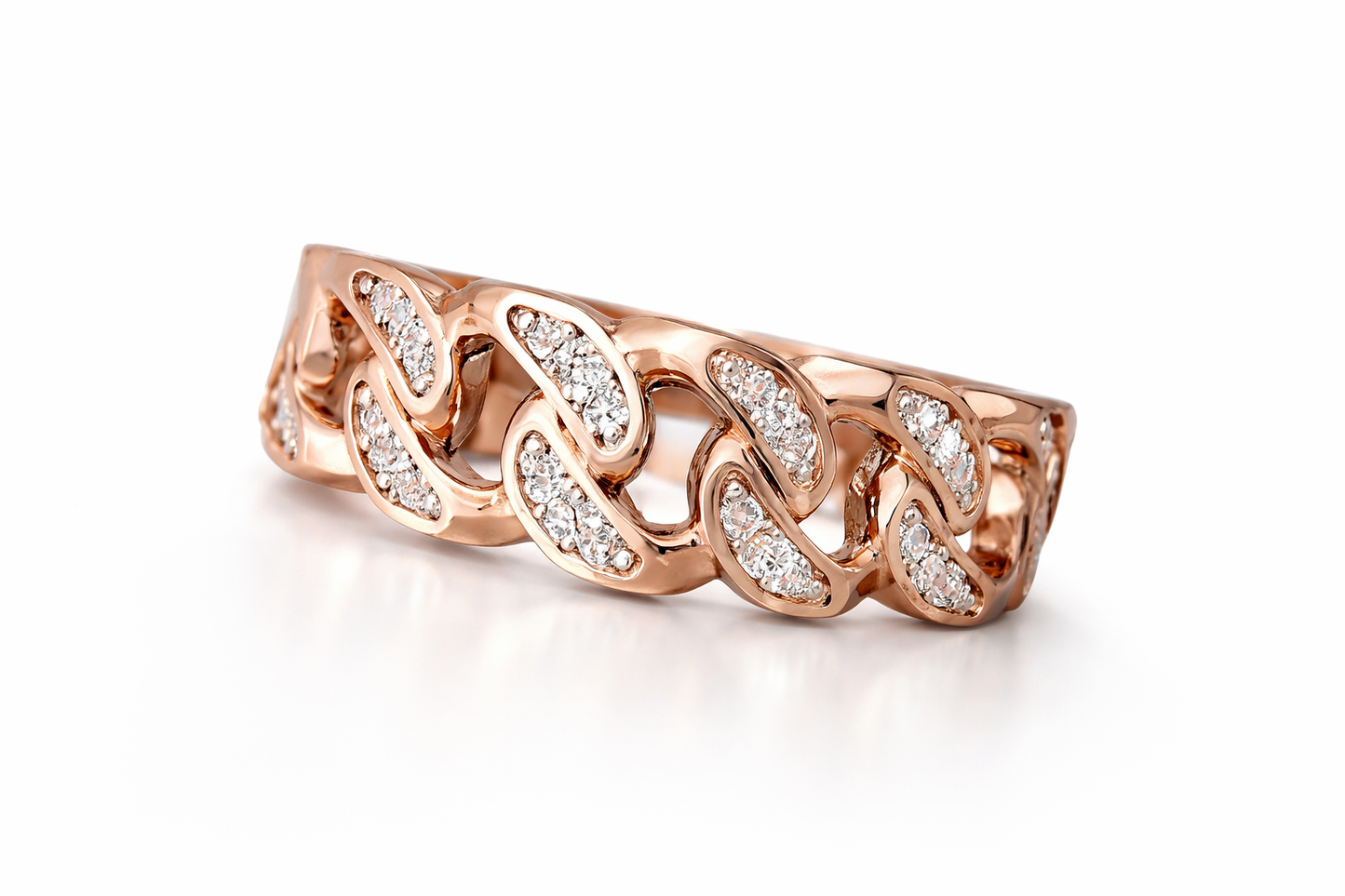 .25 ctw Cuban Diamond Ring