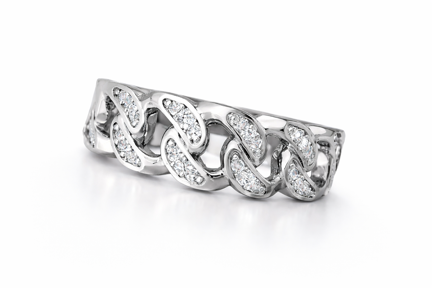 .25 ctw Cuban Diamond Ring