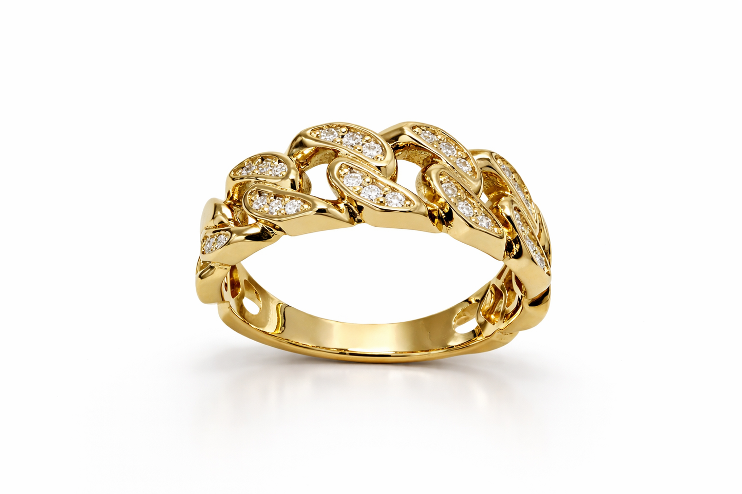 .25 ctw Cuban Diamond Ring