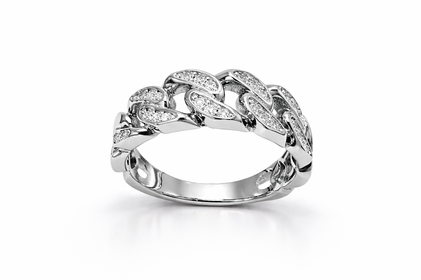 .25 ctw Cuban Diamond Ring