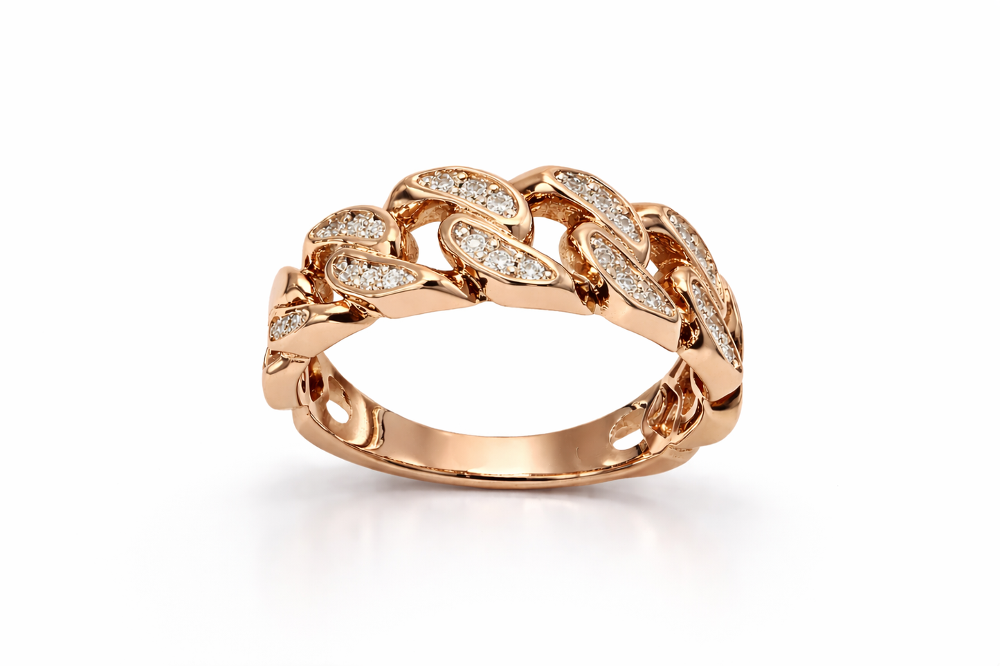 .25 ctw Cuban Diamond Ring