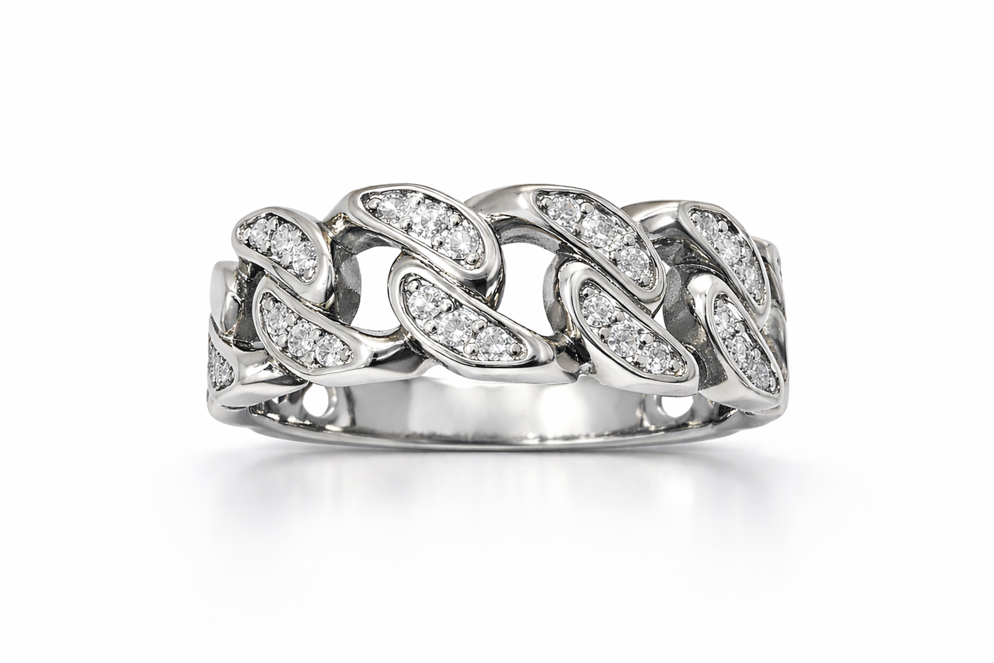 .25 ctw Cuban Diamond Ring