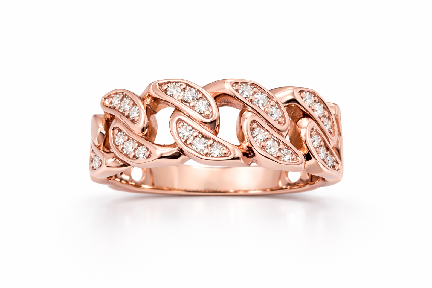.25 ctw Cuban Diamond Ring