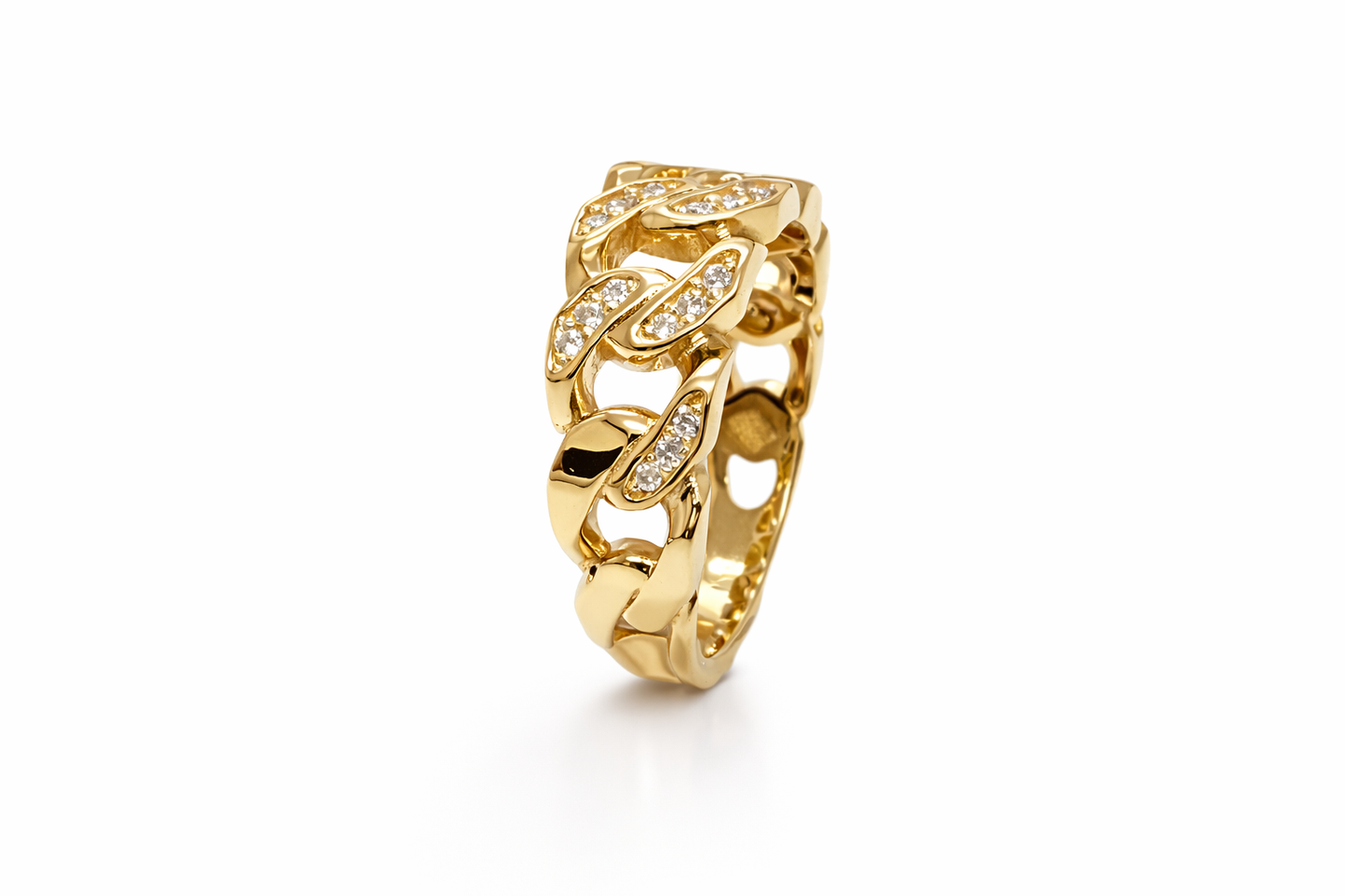 .25 ctw Cuban Diamond Ring
