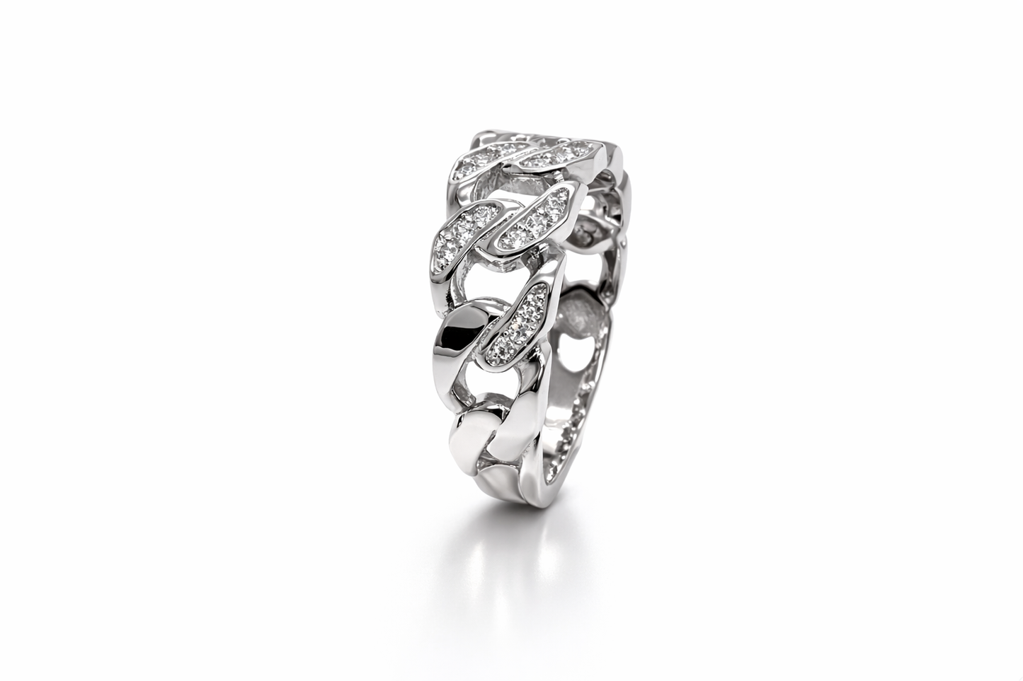 .25 ctw Cuban Diamond Ring