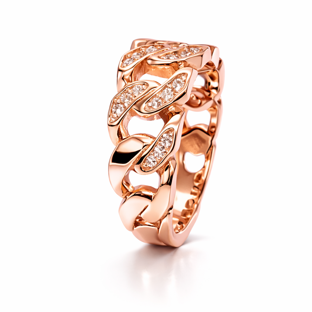 .25 ctw Cuban Diamond Ring