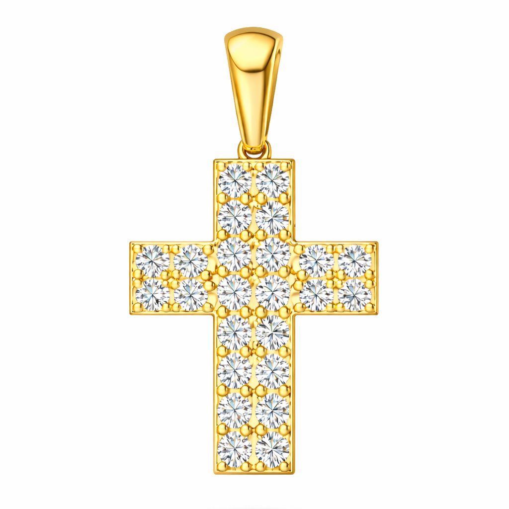 .29 ctw Round Diamond Cross Pendant