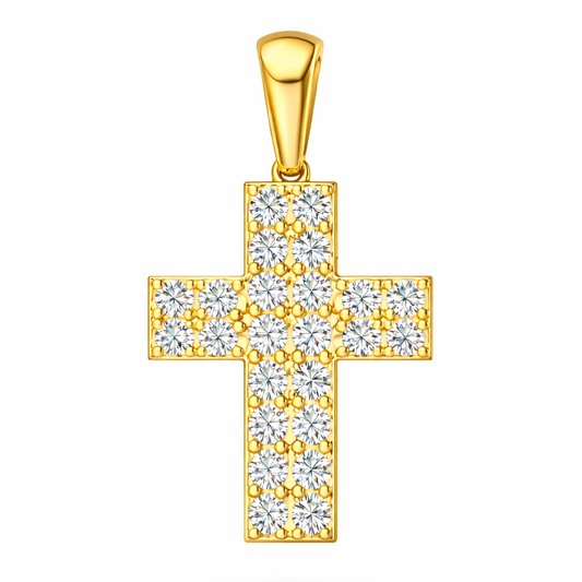 .29 ctw Round Diamond Cross Pendant