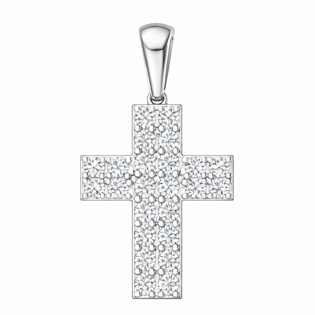 .29 ctw Round Diamond Cross Pendant