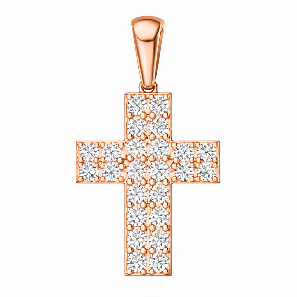.29 ctw Round Diamond Cross Pendant