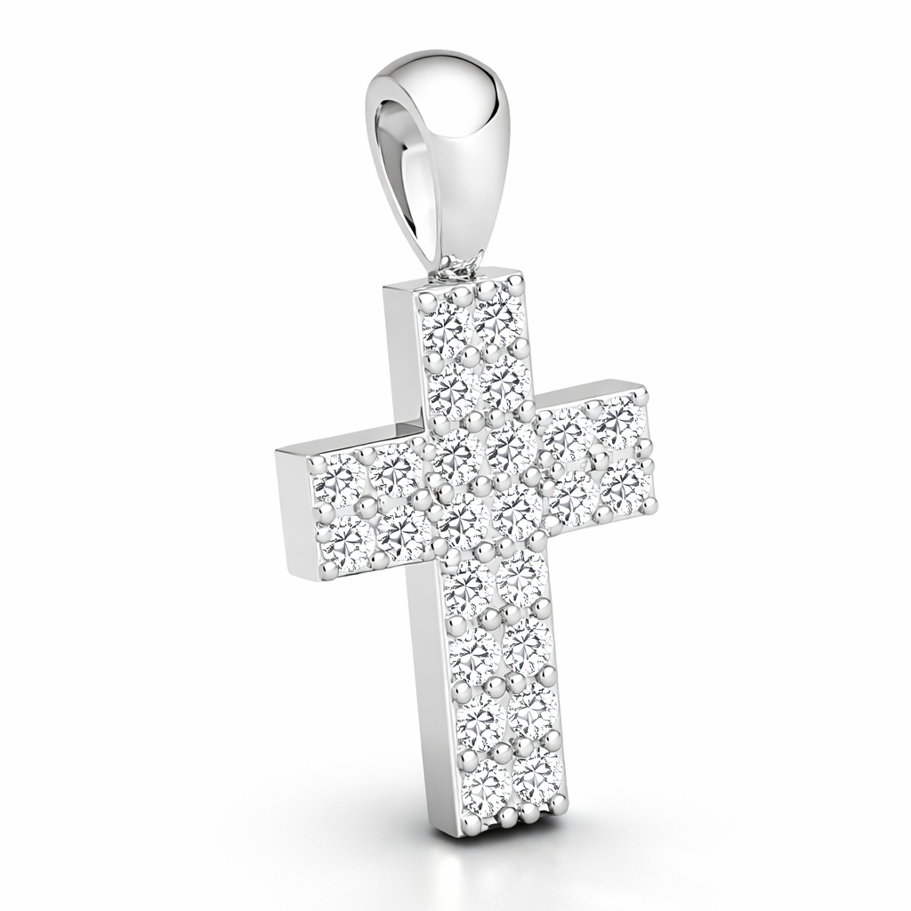 .29 ctw Round Diamond Cross Pendant