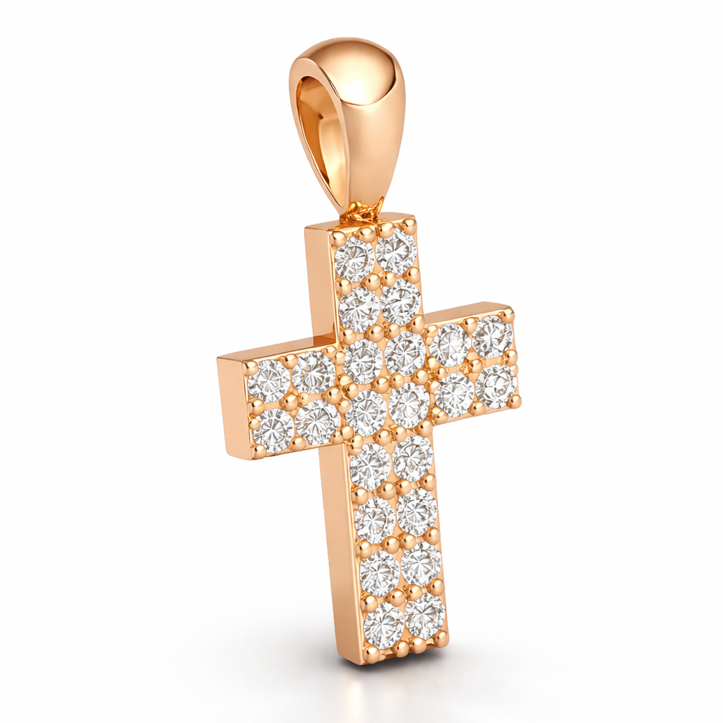 .29 ctw Round Diamond Cross Pendant