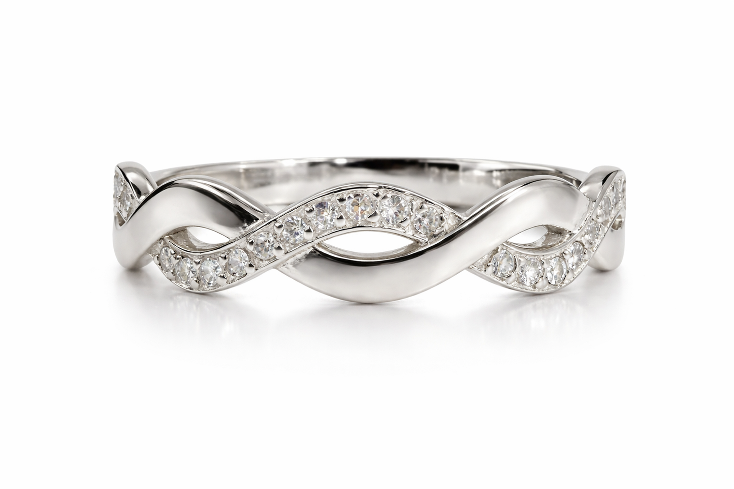.1 tcw Infinity Diamond Ring
