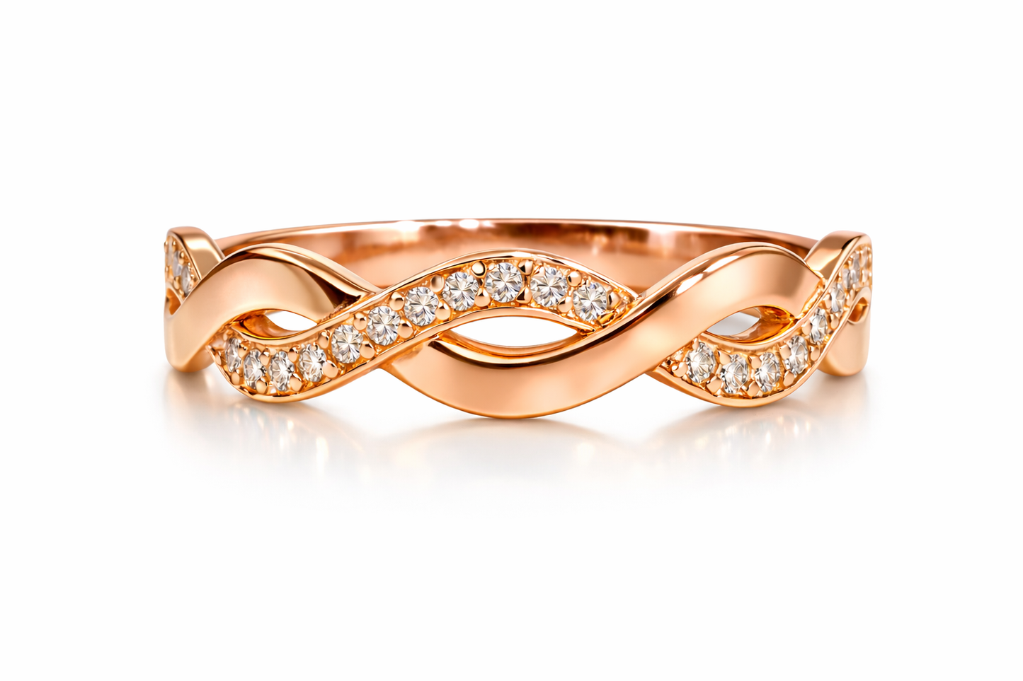 .1 tcw Infinity Diamond Ring