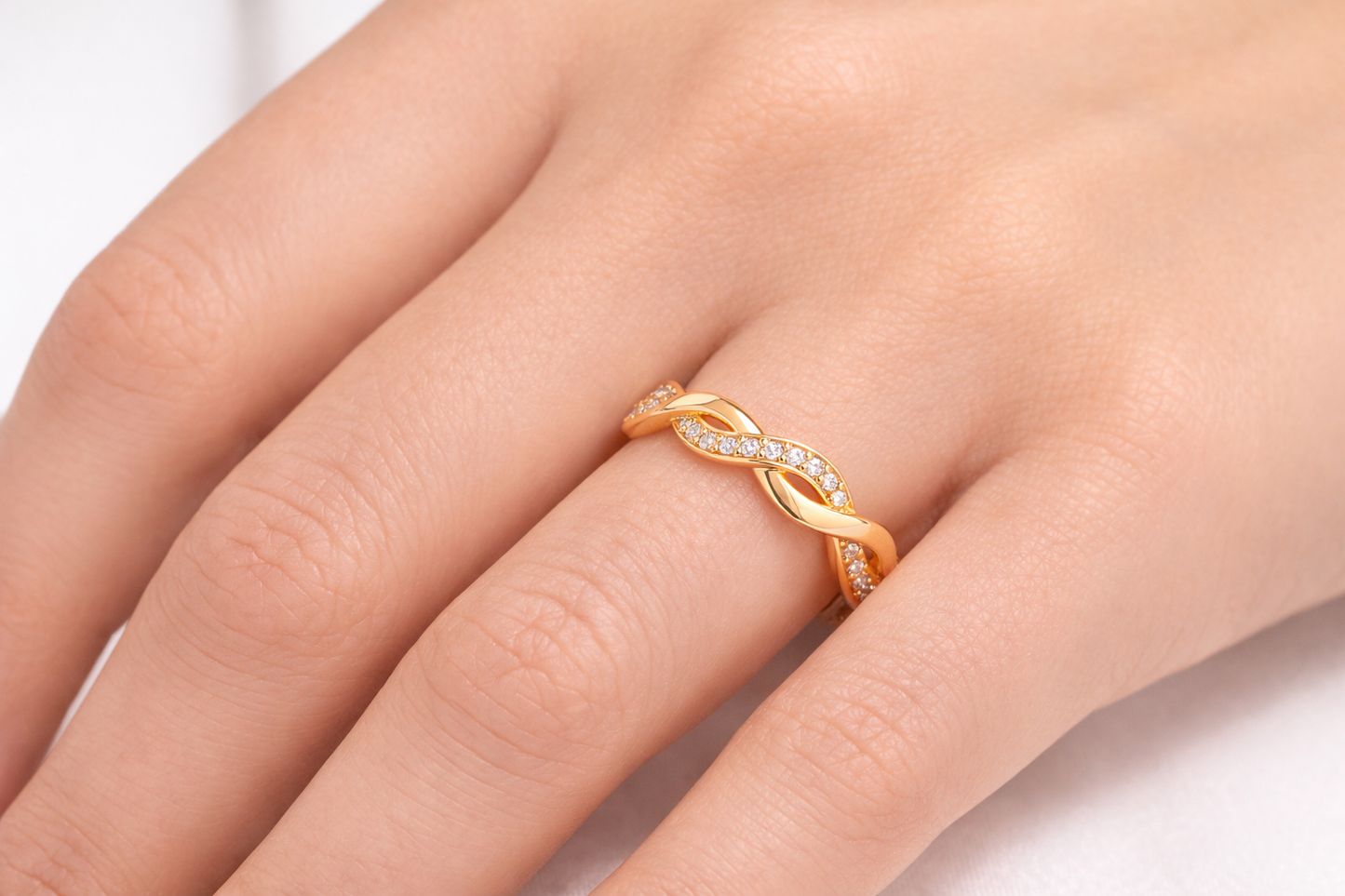 .1 tcw Infinity Diamond Ring