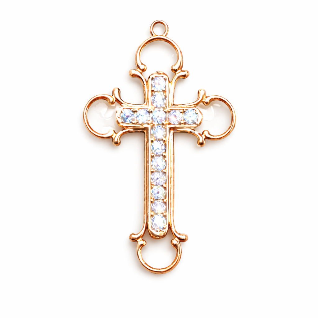 .78 ctw Round Diamond Cross Pendant