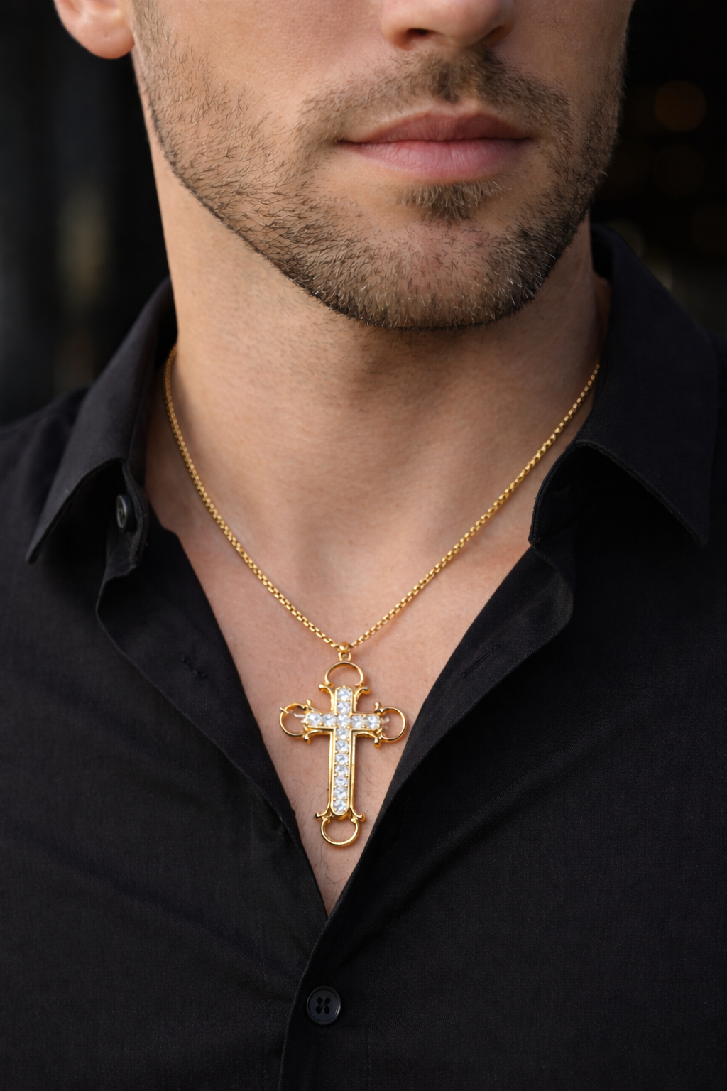 .78 ctw Round Diamond Cross Pendant