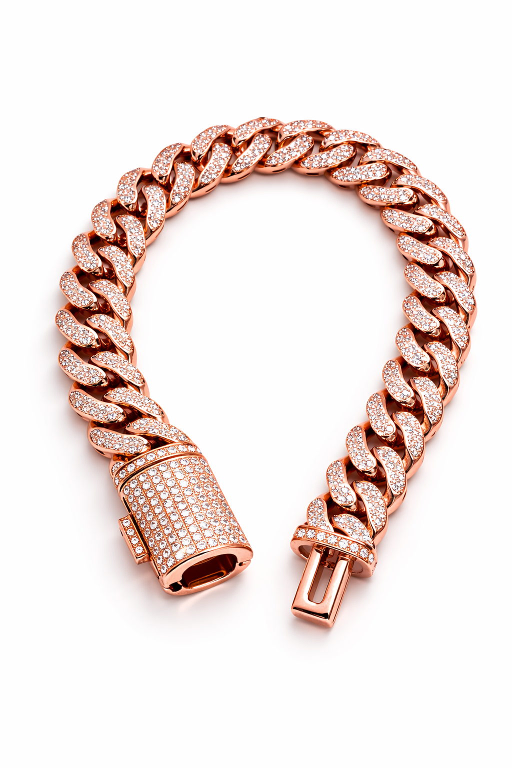 5.5 ctw 12mm Pave Diamond Cuban Link