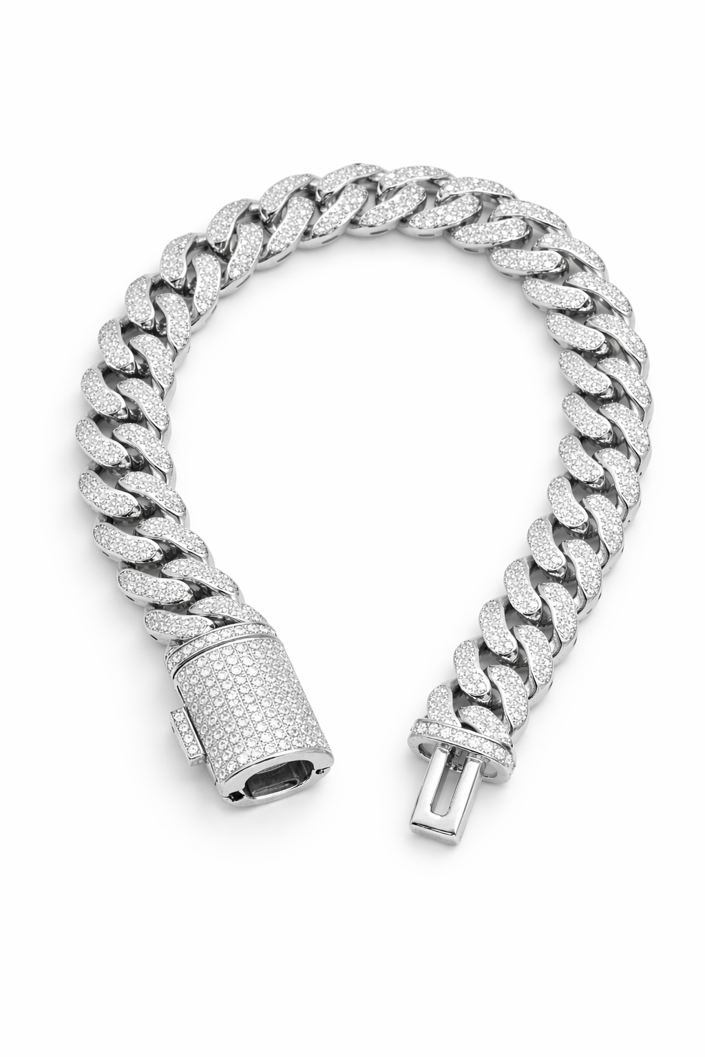5.5 ctw 12mm Pave Diamond Cuban Link