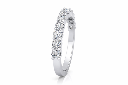 0.45 ctw Half Eternity Diamond Ring