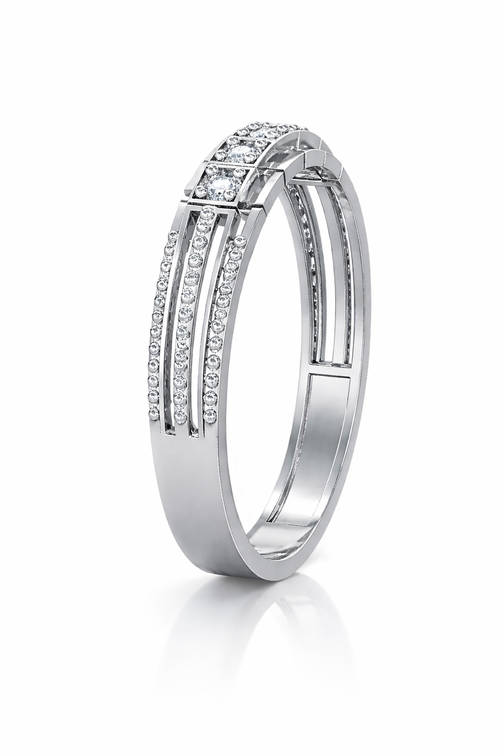 0.15 ctw Five Diamond Stone Ring