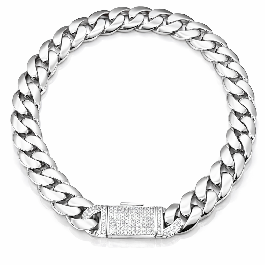 0.65 ctw 9.4mm Diamond Cuban Link