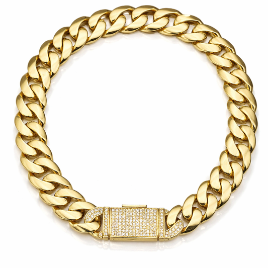 0.65 ctw 9.4mm Diamond Cuban Link