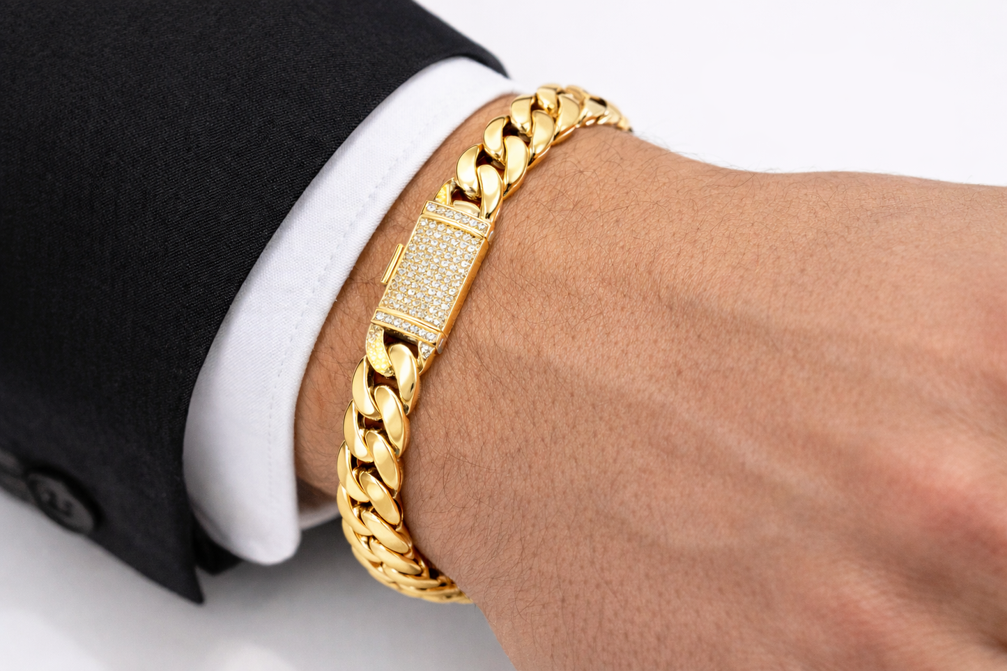 0.65 ctw 9.4mm Diamond Cuban Link