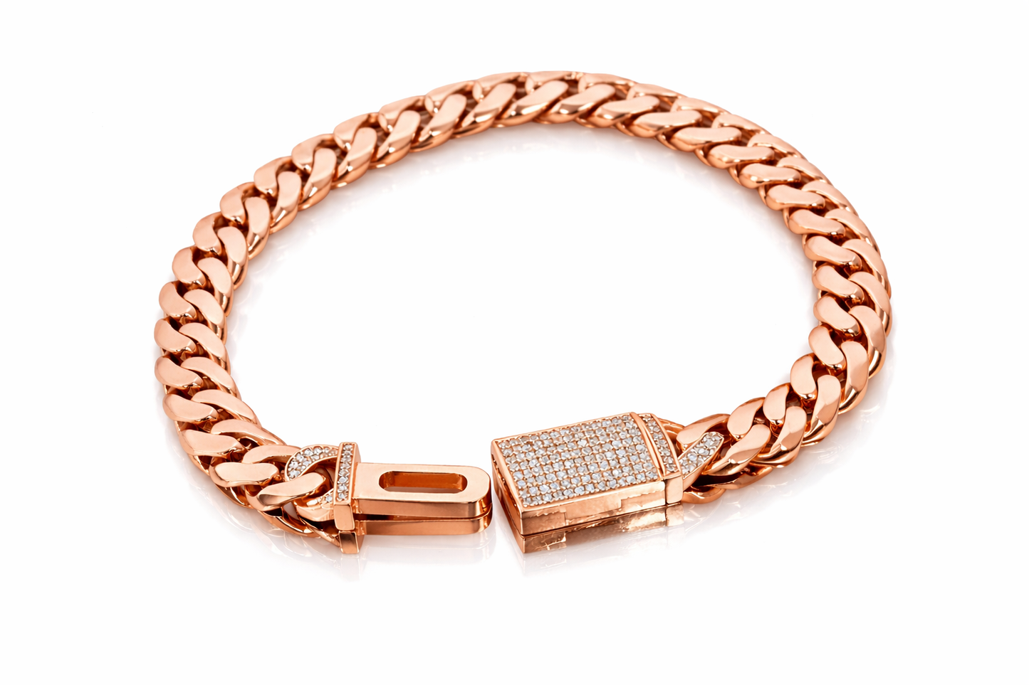 0.65 ctw 9.4mm Diamond Cuban Link