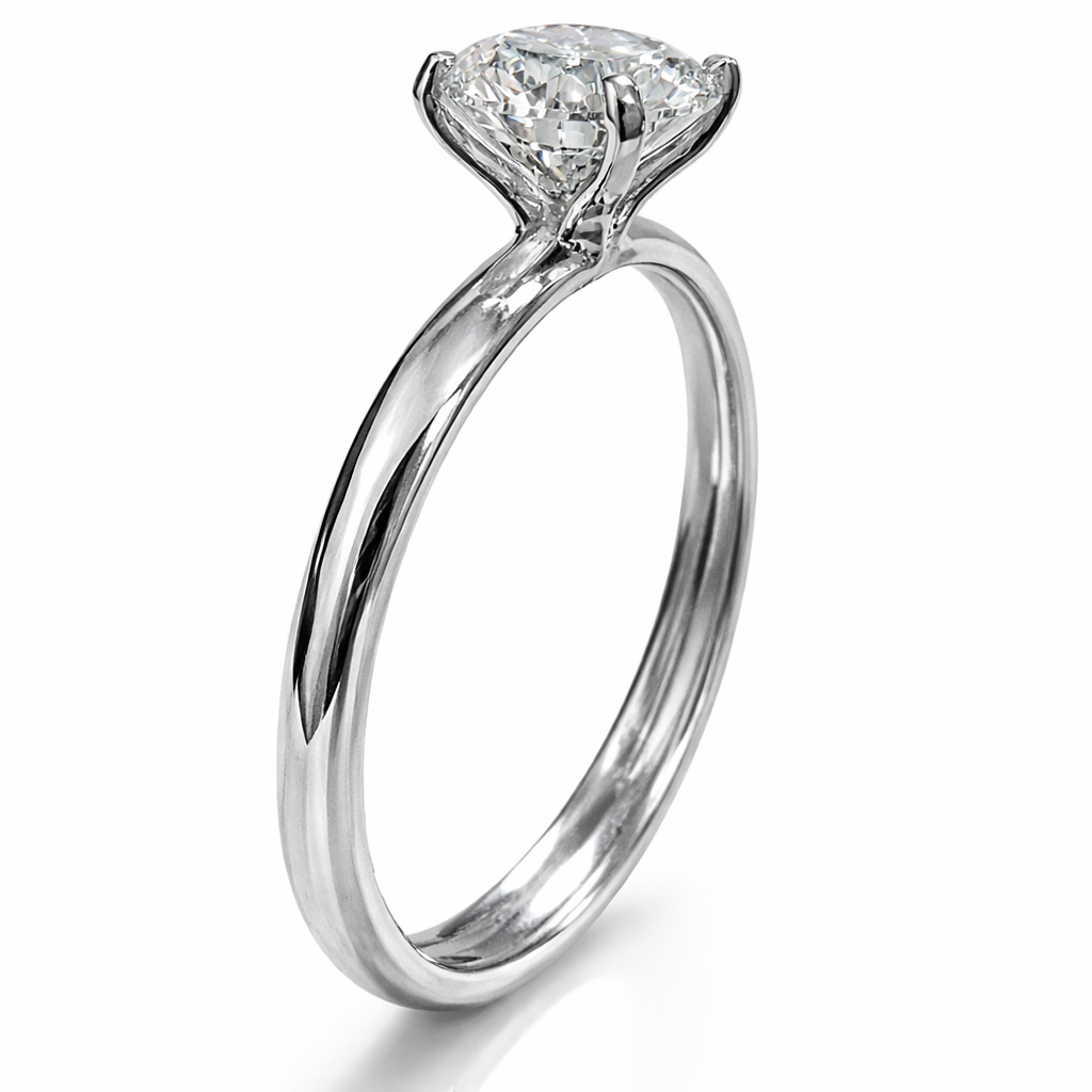 1.02 ct Round Solitaire Diamond Engagement Ring