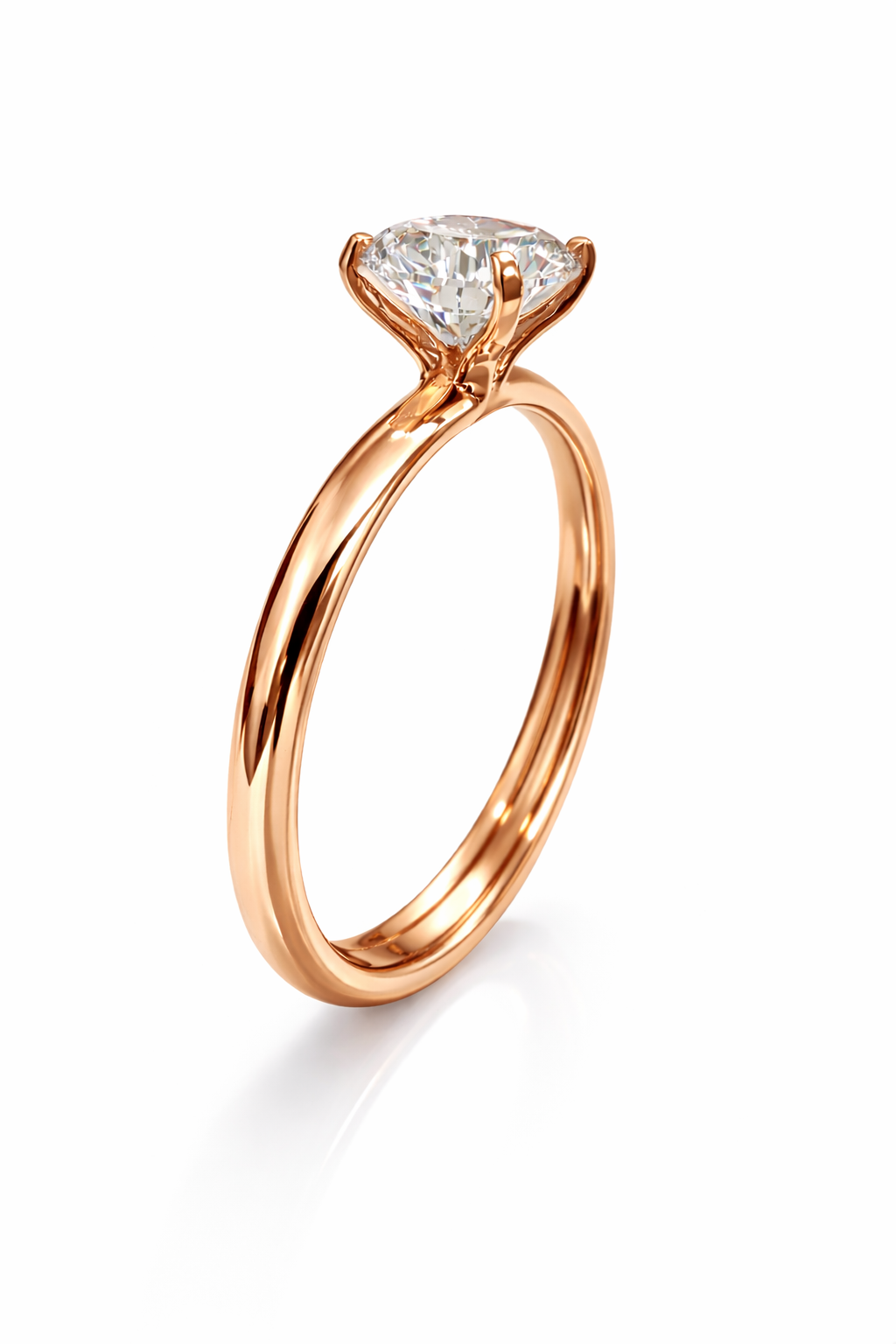 1.02 ct Round Solitaire Diamond Engagement Ring