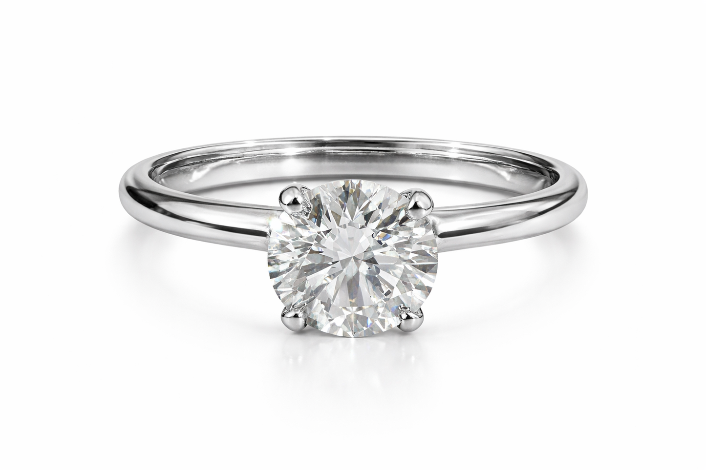 1.02 ct Round Solitaire Diamond Engagement Ring