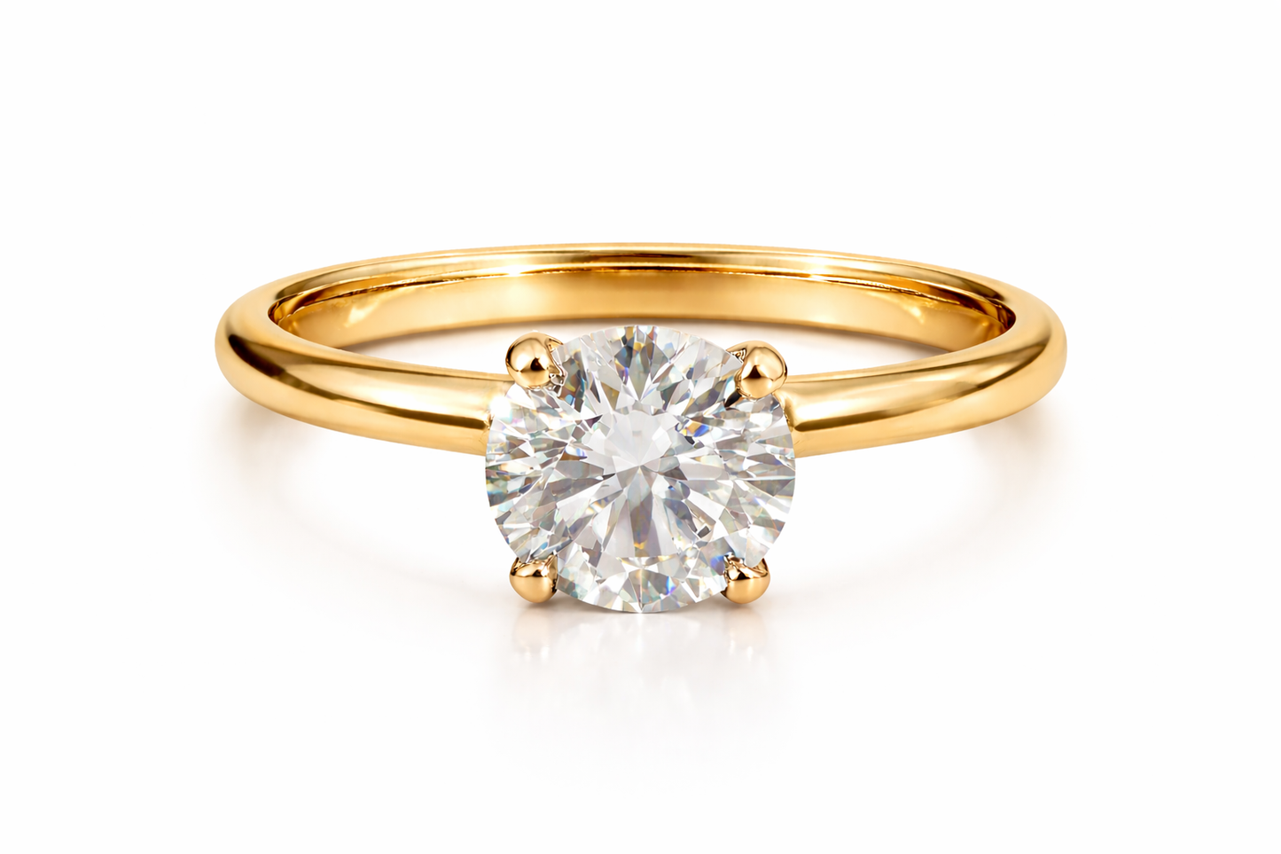 1.02 ct Round Solitaire Diamond Engagement Ring